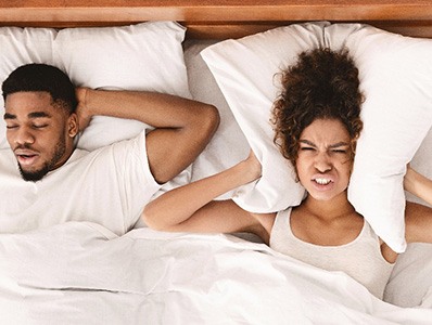 Sleep apnea is a sleep disorder which can cause snoring and breathing difficulties