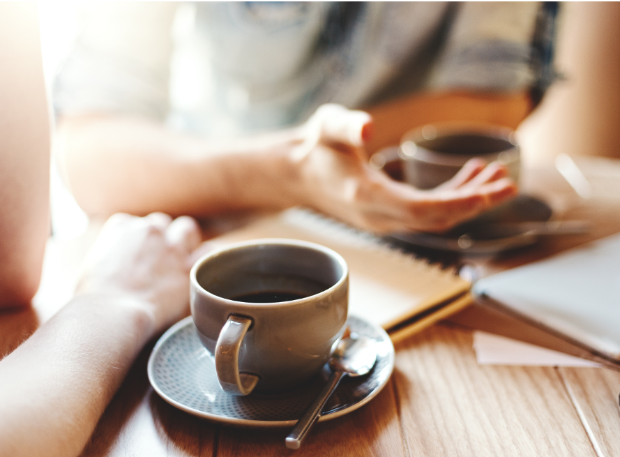 Cup of coffee on table